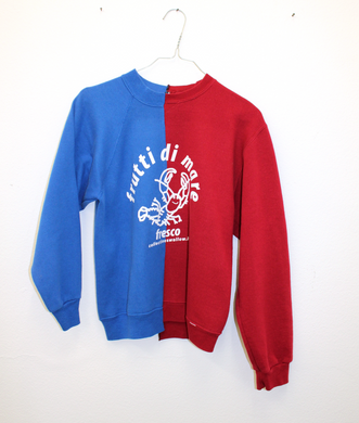 SWEATER - REDUX - SIZE XXS  - BLUE / RED