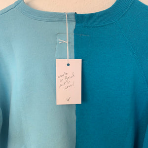 SWEATER - REDUX - SIZE S - CERULEAN TURQUOISE